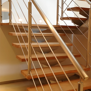 escalier limon central